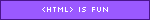 <html> is fun blinkie