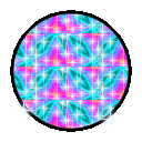 Blue glitter orb emoji GIF