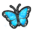 Glitter butterfly emoji GIF