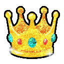 Glitter crown emoji GIF