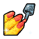 Glitter nail polish emoji GIF