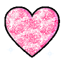 Glitter pink heart emoji GIF