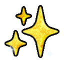 Glitter sparkles emoji GIF