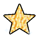 Gold glitter star emoji GIF