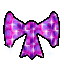 Pink glitter bow emoji GIF