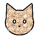 Pink glitter cat emoji GIF