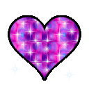 Pink glitter heart emoji GIF