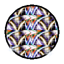 Rainbow glitter orb emoji GIF
