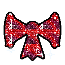 Red glitter bow emoji GIF