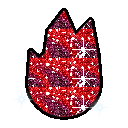 Glitter fire emoji GIF