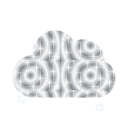 Silver glitter cloud emoji GIF
