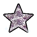 Silver glitter star emoji GIF