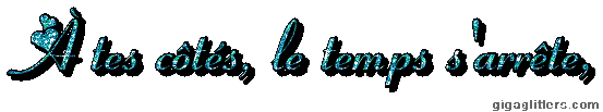 À tes côtés, le temps s'arrête, glitter