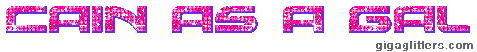Cain as a Gal glitter GIF