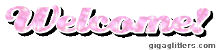 Welcome! glitter GIF