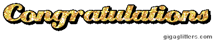 Congratulations glitter GIF 6