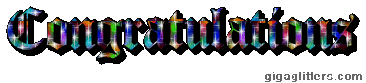 Congratulations glitter GIF 7
