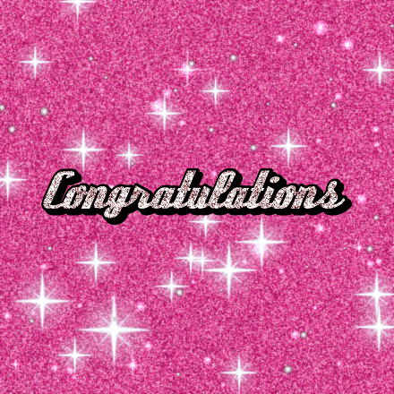 Congratulations glitter card 1, sparkly animated GIF