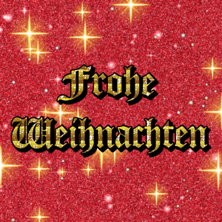 Frohe Weihnachten, Glitzerkarte 1 mit Funkeln