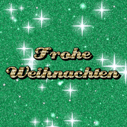Frohe Weihnachten, Glitzerkarte 2 mit Funkeln