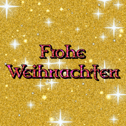 Frohe Weihnachten, Glitzerkarte 4 mit Funkeln