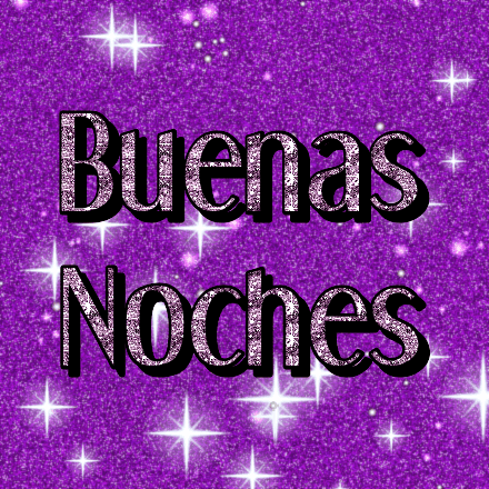 Buenas Noches, tarjeta con brillo 3