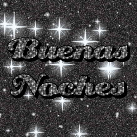 Buenas Noches, tarjeta con brillo 4