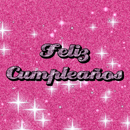 Feliz Cumpleaños, tarjeta con brillo 1