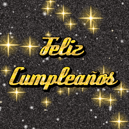 Feliz Cumpleaños, tarjeta con brillo 2
