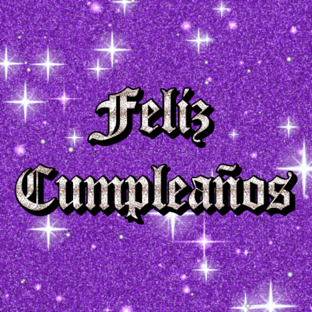 Feliz Cumpleaños, tarjeta con brillo 3