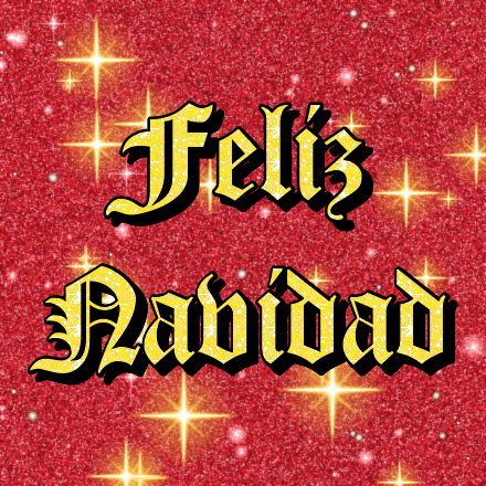 Feliz Navidad, tarjeta con brillo 1
