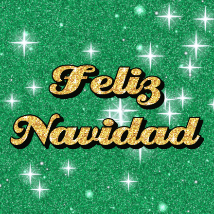 Feliz Navidad, tarjeta con brillo 2