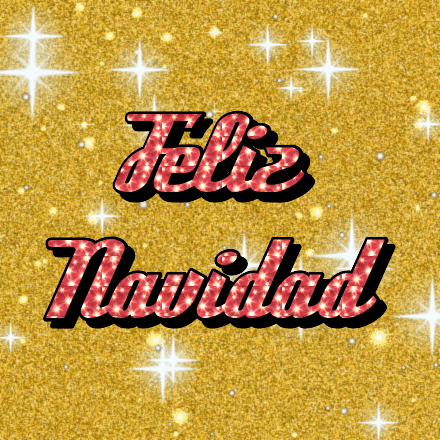Feliz Navidad, tarjeta con brillo 4