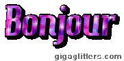 Bonjour, GIF paillette 3