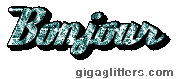 Bonjour, GIF paillette 4