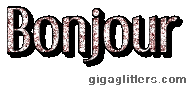 Bonjour, GIF paillette 5