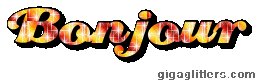 Bonjour, GIF paillette 7