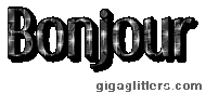Bonjour, GIF paillette 10