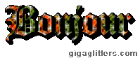 Bonjour, GIF paillette 12