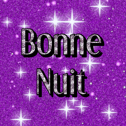 Bonne Nuit, carte pailletée 3