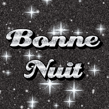 Bonne Nuit, carte pailletée 4