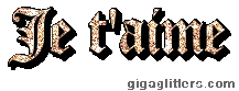Je t'aime, GIF paillette 2