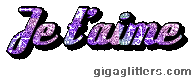 Je t'aime, GIF paillette 4