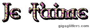 Je t'aime, GIF paillette 5