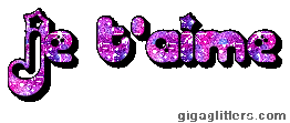 Je t'aime, GIF paillette 6