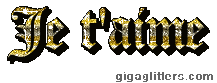 Je t'aime, GIF paillette 7