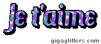 Je t'aime, GIF paillette 8