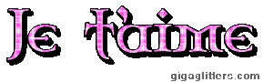 Je t'aime, GIF paillette 10