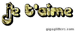 Je t'aime, GIF paillette 11
