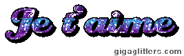 Je t'aime, GIF paillette 12
